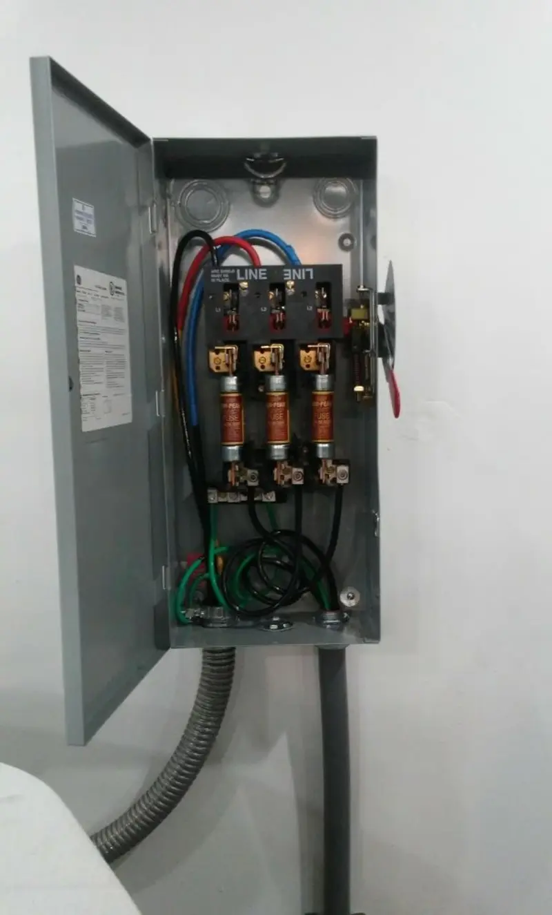 Three-phase disconnect switch installed for Electrical Wiring & Rewiring in Campton Hills
